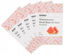 Solimo Face Sheet Mask, Watermelon - Pack of 5...