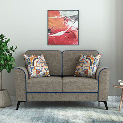 Solimo Fensmark 2 Seater Sofa (Fabric, Sand Brown)