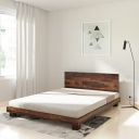 Amazon Brand - Solimo Flos Queen Size Solid Sheesham Wood Bed without Storage (Natural Finish)...