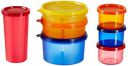 Solimo Food Saver Combo - Set of 7 Plastic Lunch Box & Left Over Multi Purpose Containers (535ml x 1, 290ml x 1, 190ml x 1, 350ml x 1, 150ml x 3)...