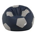 Solimo Football XXXL Bean Bag Filled With Beans (Navy Blue & Grey) (Faux Leather)...