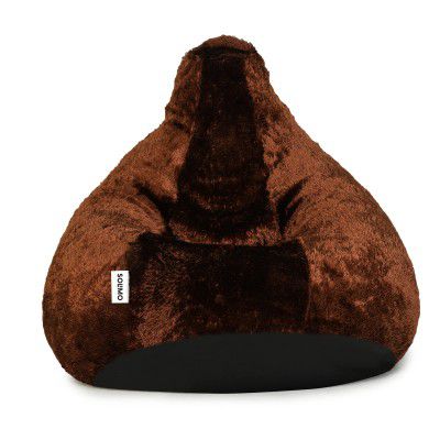 Solimo Fur XXXL Bean Bag Cover Without Beans