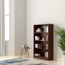 Amazon Brand - Solimo Glanville Engineered Wood Bookcase with Set of 4 Shelves (Walnut)...