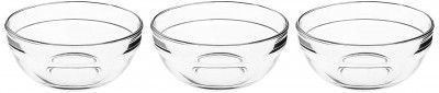Solimo Glass Bowls set (3 pieces 580ml)