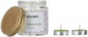 Solimo Glass Candle + 2 Tea Light- White, 7.9 X 8.5 Cm, Lavender...
