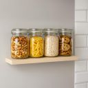 Solimo Glass Transparent Storage Jar for Pickles, Set of 4 | 1600 ml...