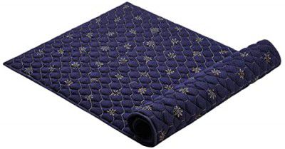 Amazon Brand - Solimo Granduc Soft Double Size Mattress in Navy Blue (72X48X1, PU Foam)