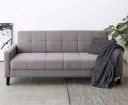 Amazon Brand - Solimo Halley Fabric 3 Seater Sofa cum Bed with Storage (Grey)...