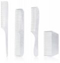 Amazon Brand - Solimo Handmade Aluminium Set of 4 Combs- 1 Fine-Tooth, 1 Long-Handle Fine-Tooth, 1 Rat-Tail, 1 U-Shaped Comb...