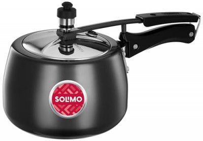 Solimo Hard Anodised Pressure Cooker - 3L with Stainless Steel Lid