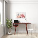 Amazon Brand - Solimo Haytown Study Table with Open Storage (Sheesham Wood, Honey Finish)...