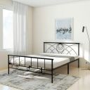 Amazon Brand - Solimo Jeff Metal Queen Bed (Black)...