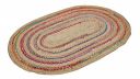Amazon Brand - Solimo Jute Braided Carpet for Living and Bedroom, Oval, Multicolour, 4 x 6 ft...