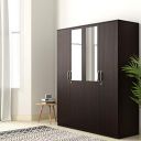 Solimo Lindsay 4 Door Engineered Wood Wardrobe...
