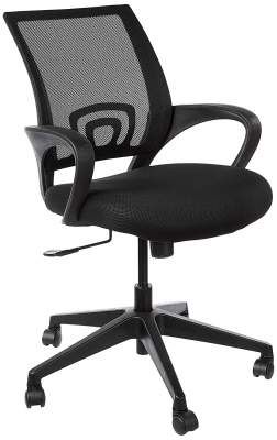 Amazon Brand - Solimo Loft Chair (Fabric, Black)