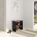 Solimo Lucy Engineered Wood Shoe Rack (Walnut & Black)...