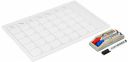 Amazon Brand - Solimo Magnetic Monthly Planner Erasable Board with 3 Markers and 1 Duster...