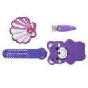 Solimo Manicure and Pedicure Kit with Nail Clipper and Three Nail Files - Pack of 4...