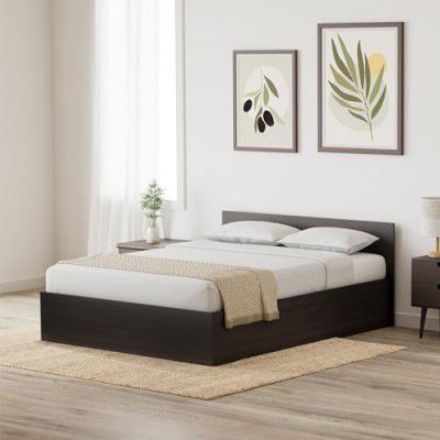 Solimo Medusa Engineered Wood Queen Bed with Box Storage (Wenge finish)