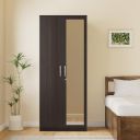 Solimo Medusa Engineered Wood 2 Door Wardrobe Full Mirror (Wenge Finish)...