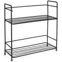 Solimo Metal 2-Tier Rack | For Kitchen Spice Organising (Black)...