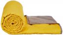 Solimo Microfibre Reversible Double Bed Comforter/Quilt/AC Blanket|Yellow & Dark Beige|220 GSM| TC - 80...