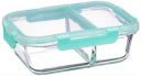 Solimo Microwave Safe Two Compartment Lunch Box Set for Office | (540 ml)...