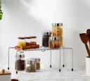 Amazon Brand - Solimo Multipurpose Expandable Storage Shelves for Kitchen Cabinets...