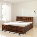 Amazon Brand - Solimo Mynim King Size Solid Sheesham Wood Bed Box Storage...