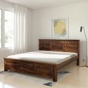 Solimo Nauta King Size Solid Sheesham Wood Bed Without Storage...