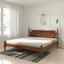 Solimo Nexter Sheesham Wood Poster King Bed Without Storage...