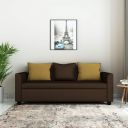 Solimo Nigella Fabric 3 Seater Sofa (Brown)...
