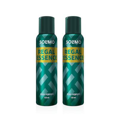 Amazon Brand - Solimo No Gas Deodorant - Pack of 2 (Regal Essence)