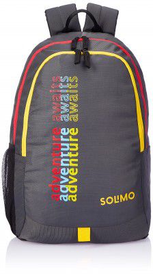Solimo Nylon Backpack, 34 Ltr (DARK GREY)