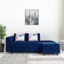 Amazon Brand - Solimo Olvera 3 Seater L Shape Sectional Sofa cum Bed (Fabric, Blue)...