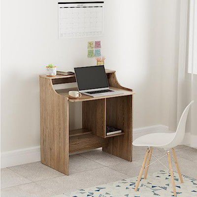 Amazon Brand - Solimo Ortygan Engineered Wood Computer Table and Study Desk (Oak Finish)