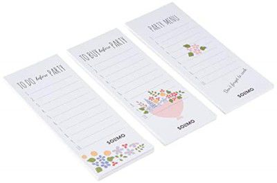 Solimo Planner Writing Note Pad, To Do List Daily Organizer, 50 Tear Off Sheets, Pack of 3