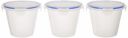 Solimo Plastic Kitchen Storage Container Set, 1 Litre, 3-Pieces, Blue...