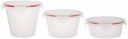 Solimo Plastic Kitchen Storage Container Set, 3-Pieces, Transparent...
