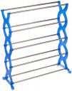 Amazon Brand - Solimo Plastic Shoe Rack, 5 Shelves, Blue...