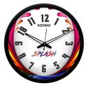Solimo Plastic Silent Movement 12-inch Sensation Wall Clock (Black Frame, 30.48 x 30.48 x 5.02 cms/12 x 12 x 1.97 inches)...