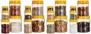 Amazon Brand - Solimo Plastic Wavy Pattern Storage Container Set with Wide Mouth (20 Pieces, Large)...