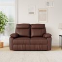 Amazon Brand - Solimo Ranttila Manual 2 Seater Leatherette Recliner (Dark Brown)...