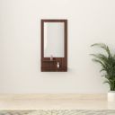 Amazon Brand - Solimo Rendes Dressing Table Mirror with Shelves & Hooks...