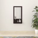 Solimo Rendes Dressing Table Mirror with Shelves & Hooks...