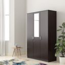 Solimo Rendes Engineered Wood Wardrobe, Wenge, 3 Door...