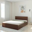 Amazon Brand - Solimo Rendes Queen Size Engineered Wood Bed with Box Storage (Walnut)...