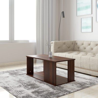 Solimo Rendes Rectangular Shape Coffee Table (Engineered Wood, Walnut)