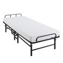 Solimo Rollaway Wrought Iron Metal Folding Single Bed...