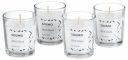 Solimo Shot Glass Candles | Unscented | Smokeless | No Residue | 10 Hours Burn Time (Set of 4, White)...